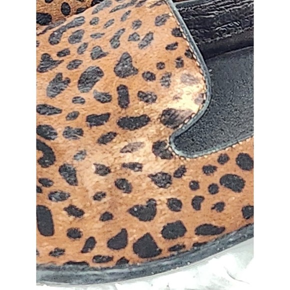Dansko Olivia Loafer Shoes Womens Size 40 EU Slip on Leather calf Hair Cheetah - Picture 2 of 14